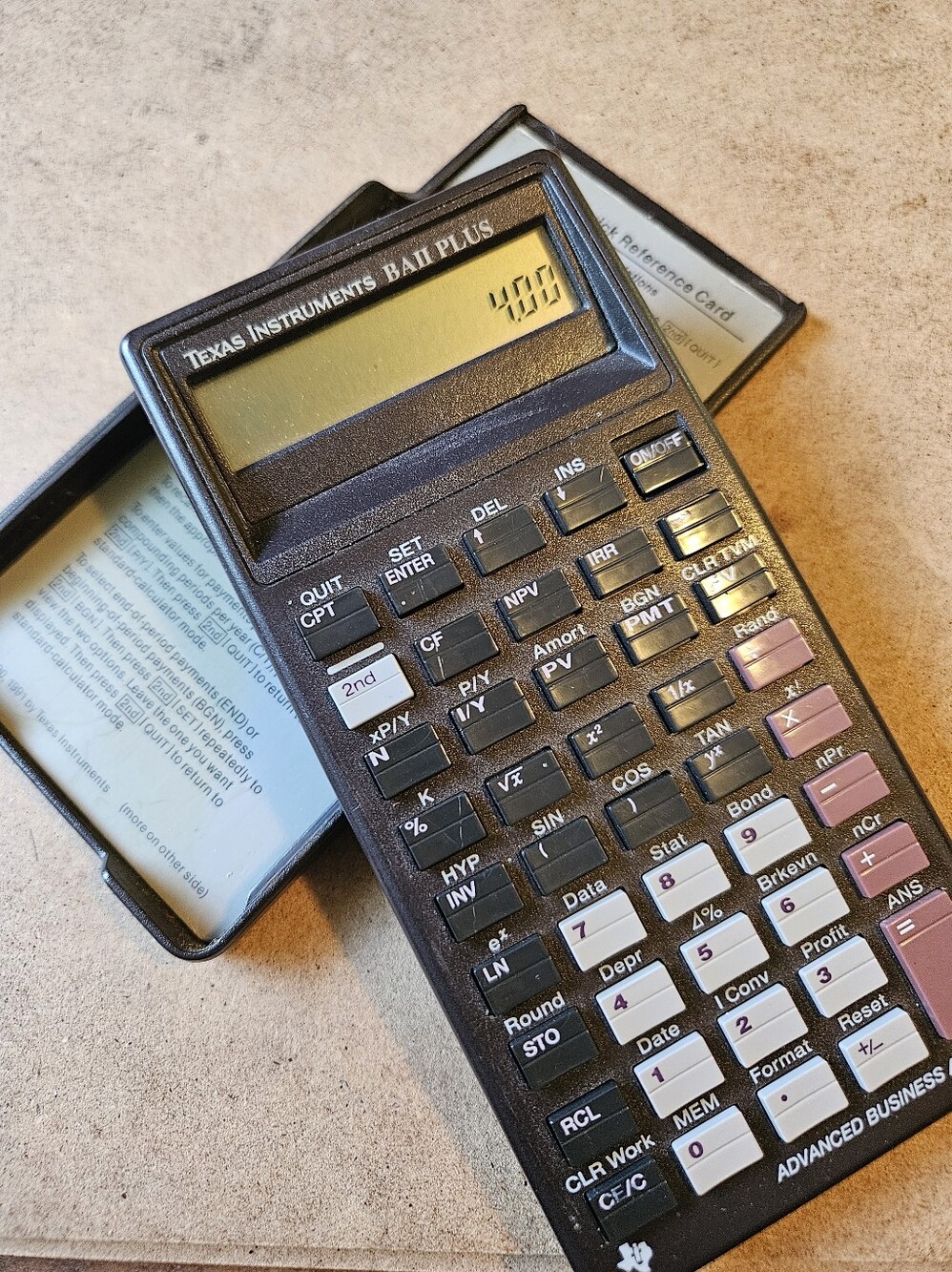 1990's Texas Instruments BA II Plus Financial Calculator